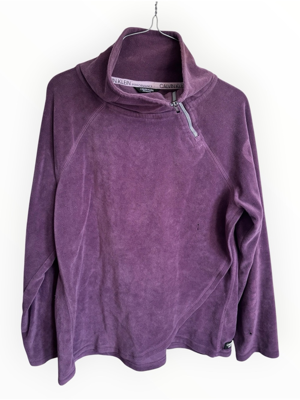 Calvin Klein Performance Purple Soft Fleece Pullover | Size L